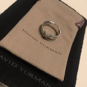David Yurman X Crossover Ring with Diamonds